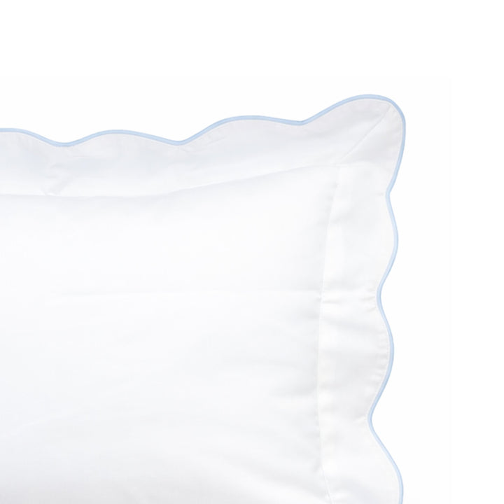 Piped Scalloped Trim Baby Pillow Sham Pillowcase Duc Star 