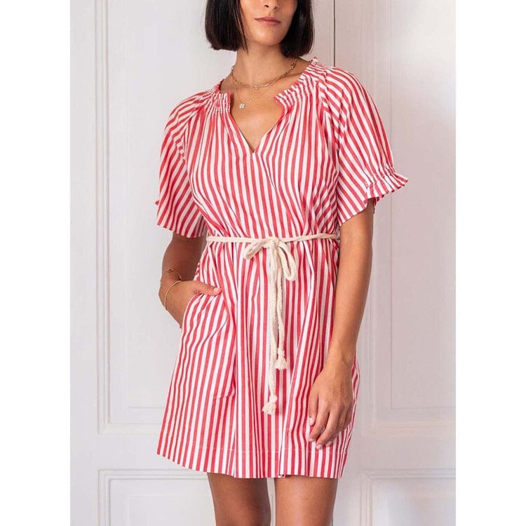 Pisco Dress - Red Stripe Womens Dress MerSea 