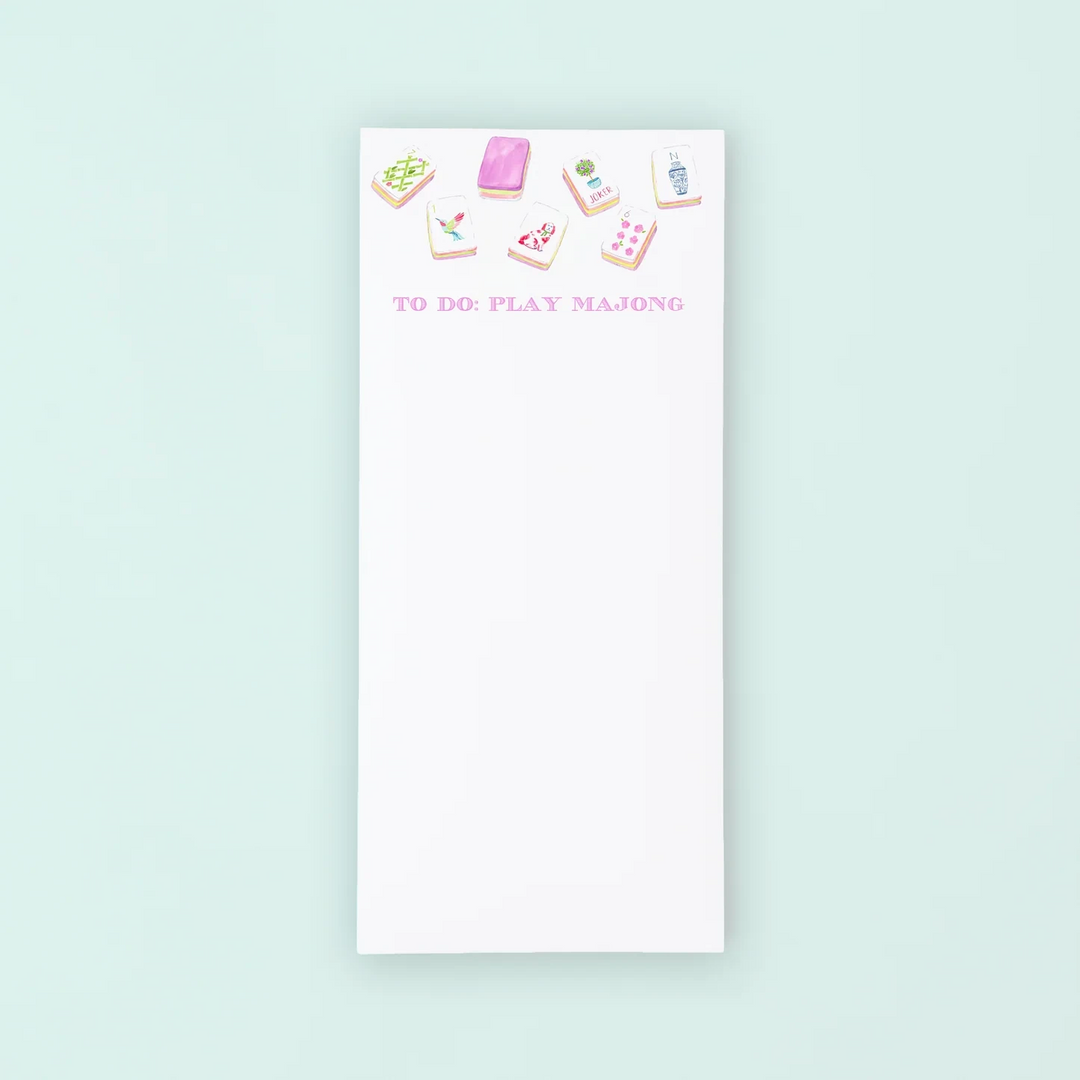 Play Mahjong List Notepad Stationery Taylor Paladino 