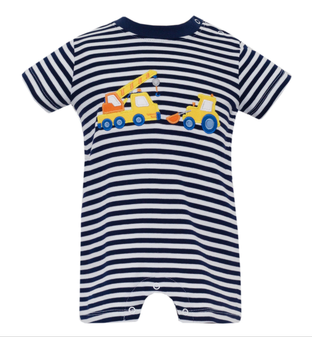 Play Romper - Crane Boy Romper Claire and Charlie 