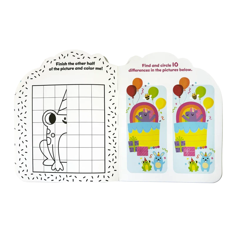 Playful Pages Activity Book - Unicorn Party Coloring Supplies Ooly 