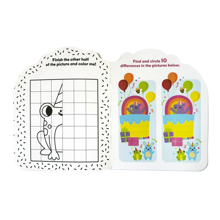 Playful Pages Activity Book - Unicorn Party Coloring Supplies Ooly 