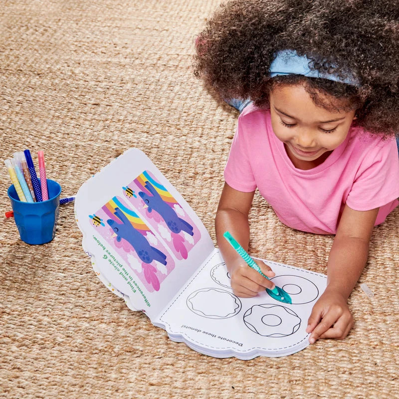 Playful Pages Activity Book - Unicorn Party Coloring Supplies Ooly 