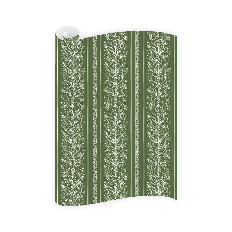 Poetic Green Wrapping Paper Roll Wrapping Paper Dogwood Hill 