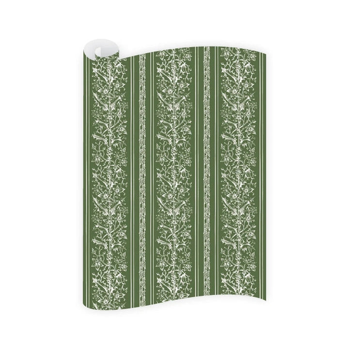 Poetic Green Wrapping Paper Roll Wrapping Paper Dogwood Hill 