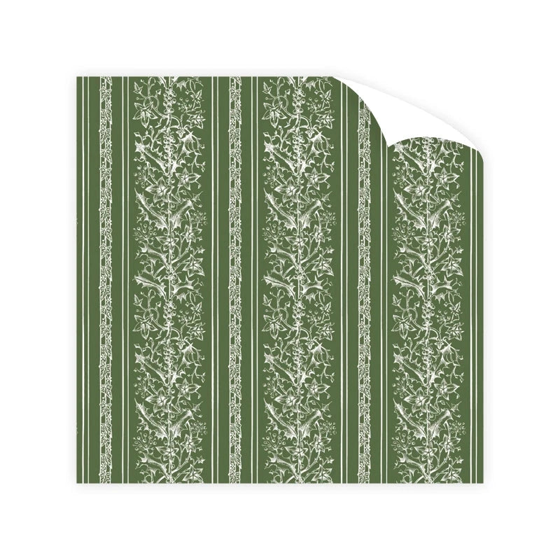 Poetic Green Wrapping Paper Roll Wrapping Paper Dogwood Hill 
