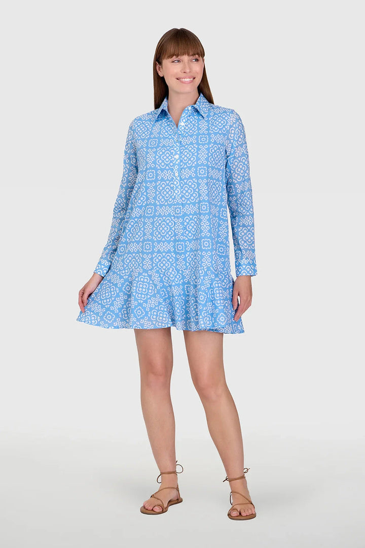 Polly Dress - Lanai Tiles Womens Dress Livro 
