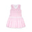 Polly Dress - Pink Windowpane with Pure Coconut Girl Dress Set Athleisure 