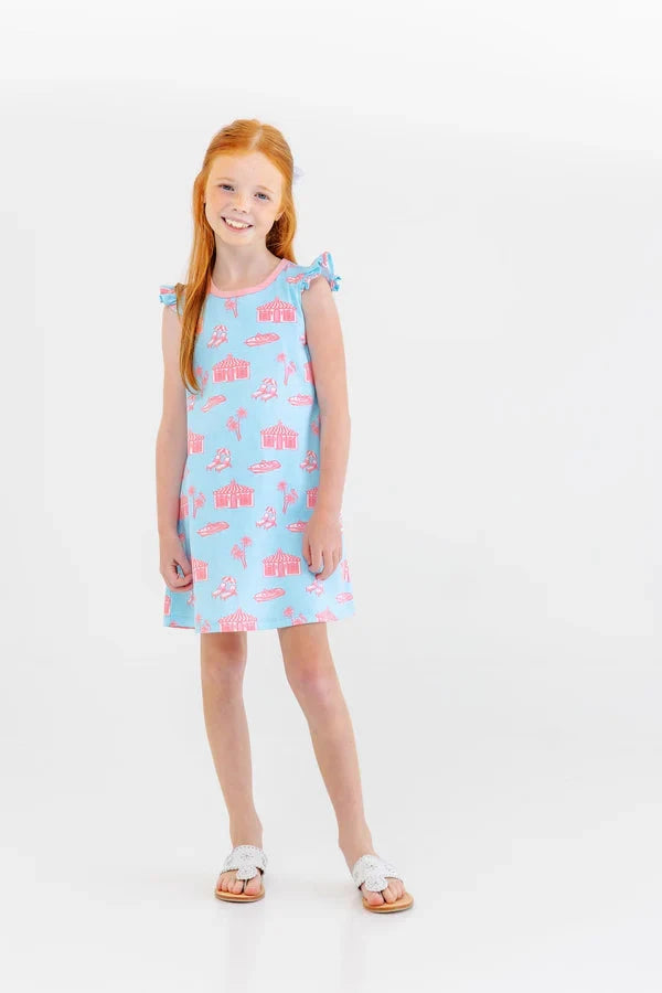 Polly Play Dress - Angel Sleeve - Parrot Cay Canopy Girl Dress Beaufort Bonnet 