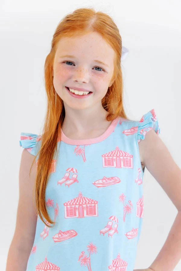 Polly Play Dress - Angel Sleeve - Parrot Cay Canopy Girl Dress Beaufort Bonnet 