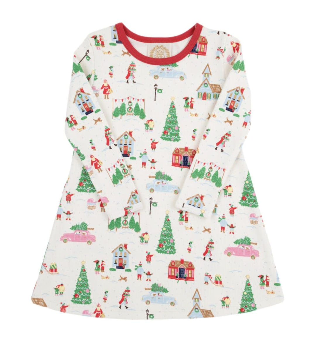 Polly Play Dress - Long Sleeve - Make the Season Bright Girl Dress Beaufort Bonnet 
