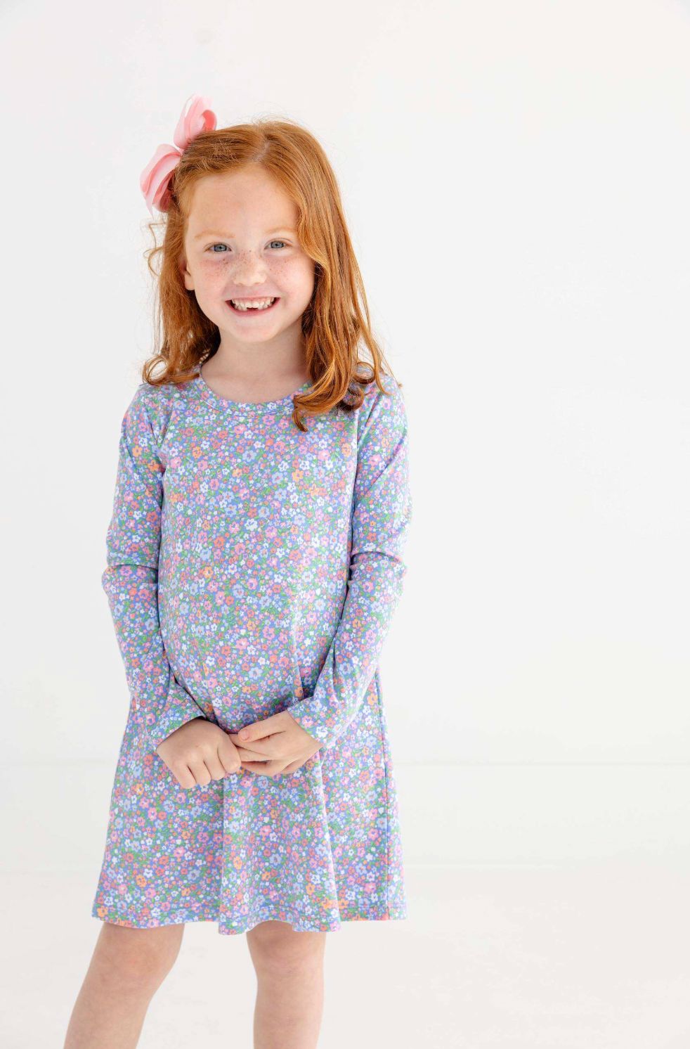 Polly Play Dress - Long Sleeve - Mountain Brook Mini Floral Girl Dress Beaufort Bonnet 