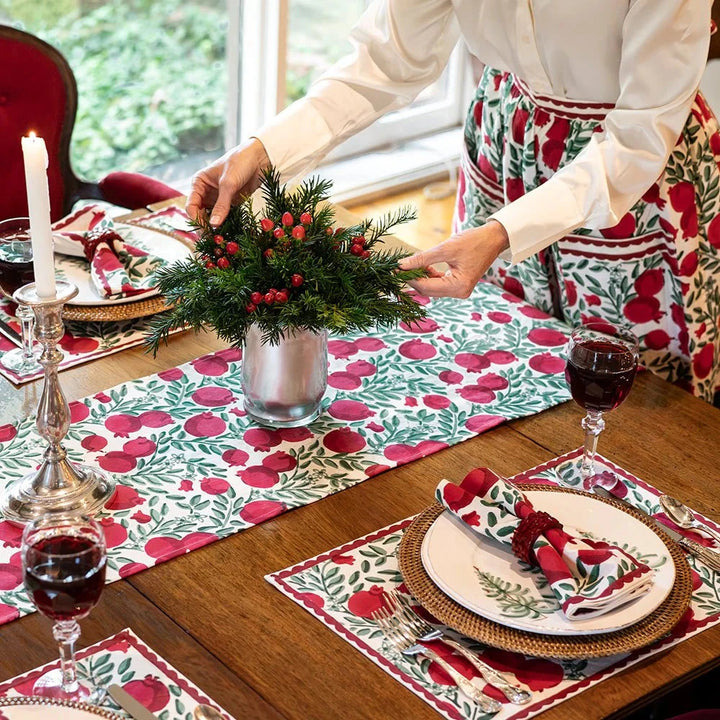 Pomegranate Vine Table Runner Table Runner Pomegranate 