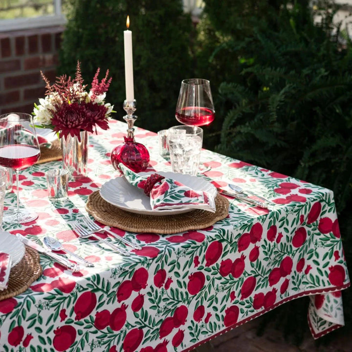 Pomegranate Vine Tablecloth - 60x120 Tablecloth Pomegranate 