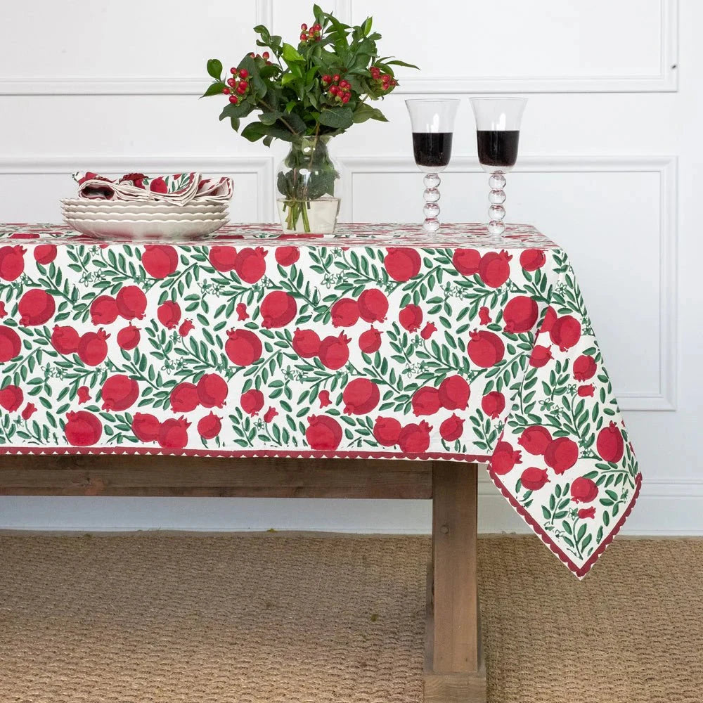 Pomegranate Vine Tablecloth - 60x120 Tablecloth Pomegranate 