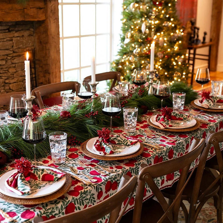Pomegranate Vine Tablecloth - 60x120 Tablecloth Pomegranate 