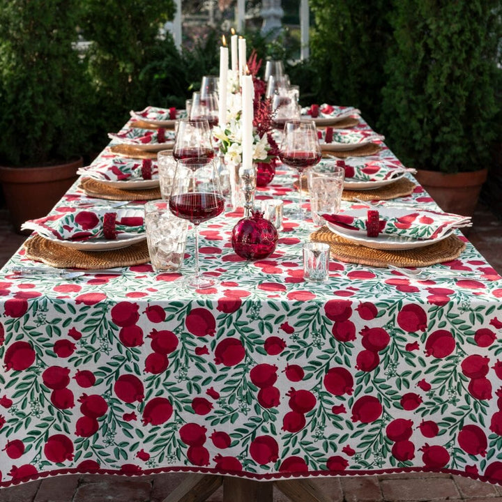 Pomegranate Vine Tablecloth - 60x120 Tablecloth Pomegranate 