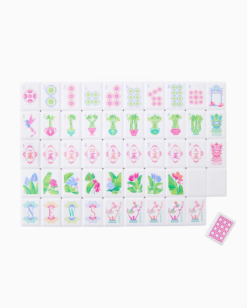 Poppy Debutante Tile Set Game Oh My Mahjong 