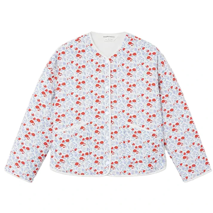 Poppy Floral Button Down Jacket Womens Jackets Compania Fantastica 