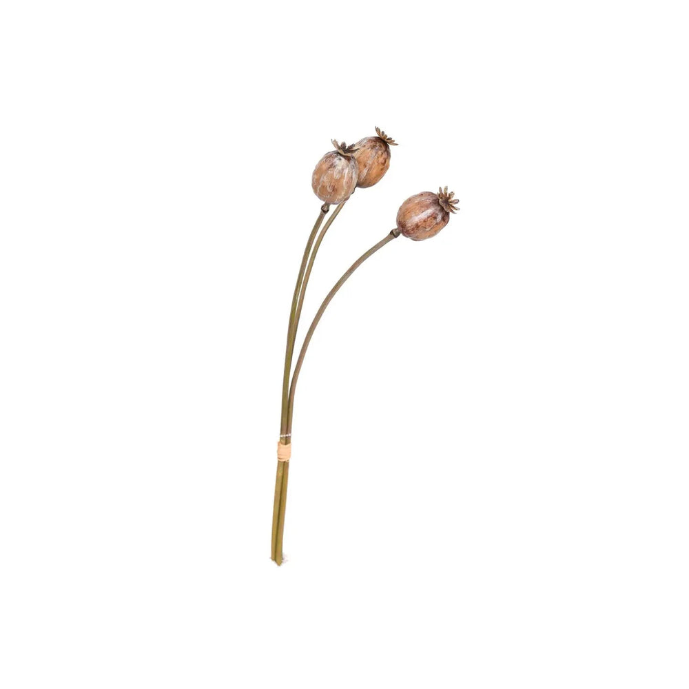 Poppy Pod Bunch - 20" Faux Florals Mills Floral 