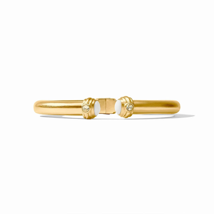 Portofino Demi Cuff - White jade Womens Bracelet Julie Vos 