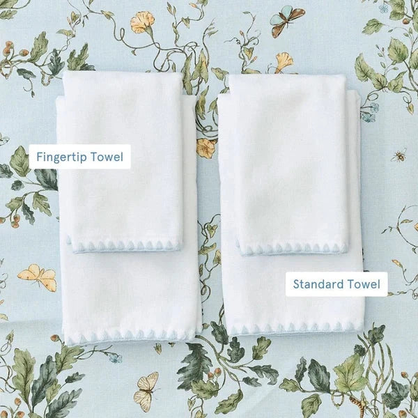 Powder Bath Towel - Light Blue Stitching Bath Towels Weezie 