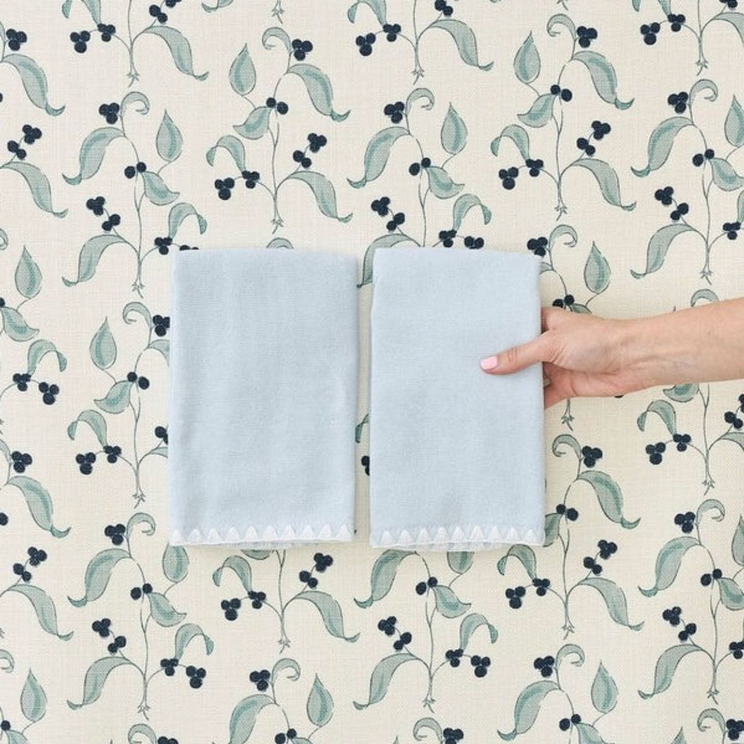 Powder Bath Towel - Solid Light Blue Bath Towels Weezie 