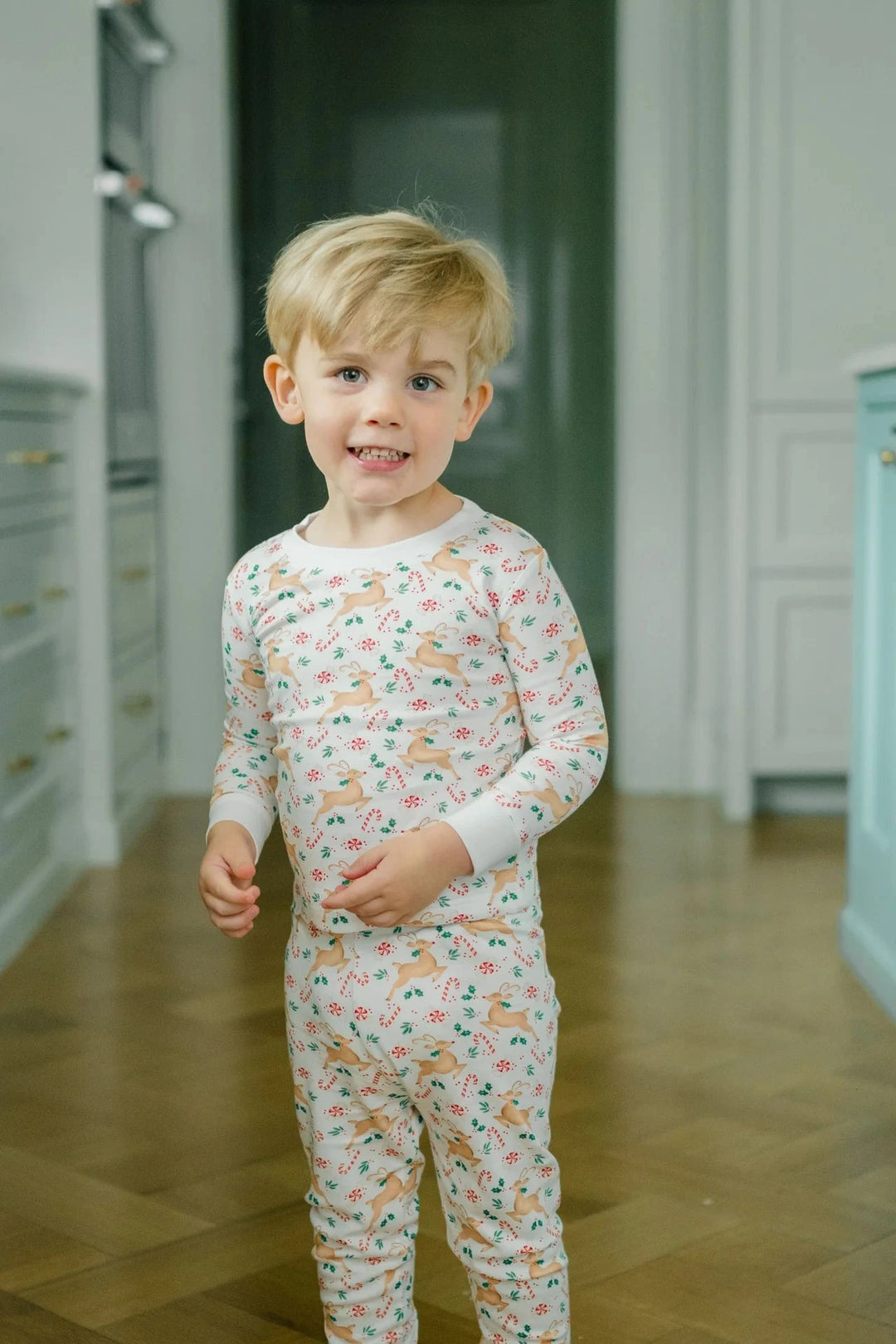 Prancer 2 Piece PJ Set Boy Pajamas Proper Peony 