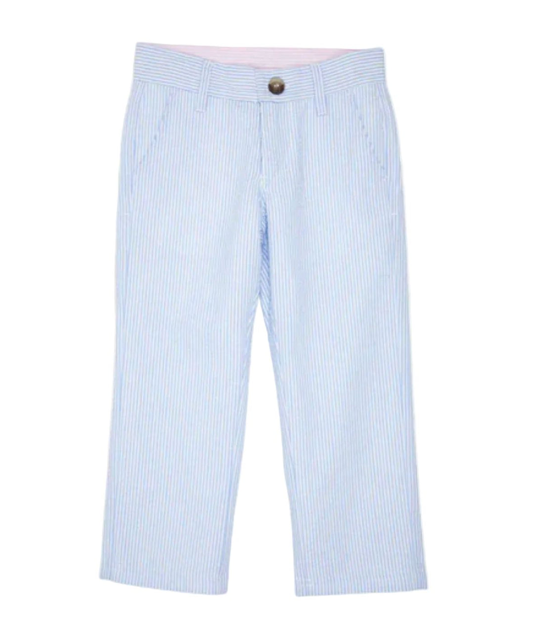 Prep School Pants - Breakers Blue Seersucker Boy Pants Beaufort Bonnet 