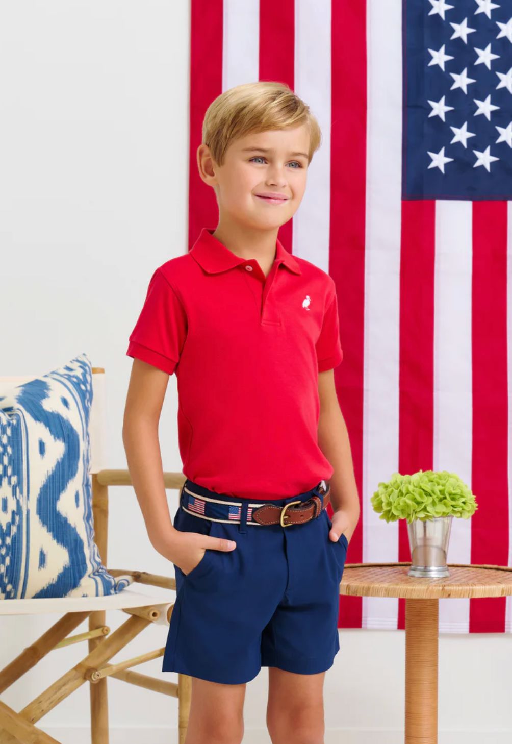 Prepletic™ Charlie's Chinos - Nantucket Navy Boy Shorts Beaufort Bonnet 