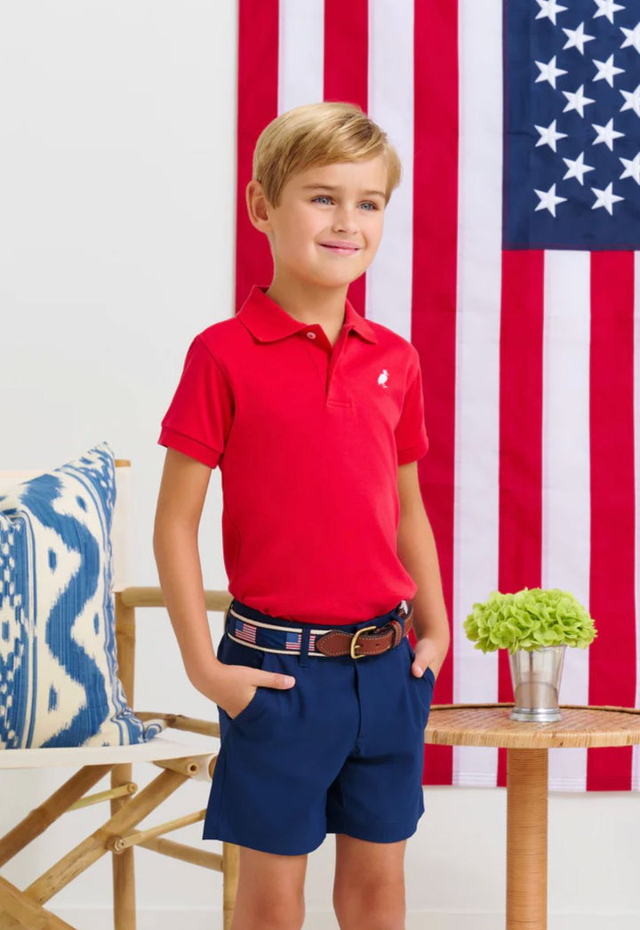 Prepletic™ Charlie's Chinos - Nantucket Navy Boy Shorts Beaufort Bonnet 