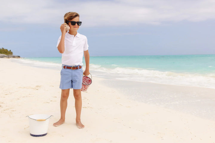 Prepletic™ Charlie's Chinos - Park City Periwinkle Boy Shorts Beaufort Bonnet 