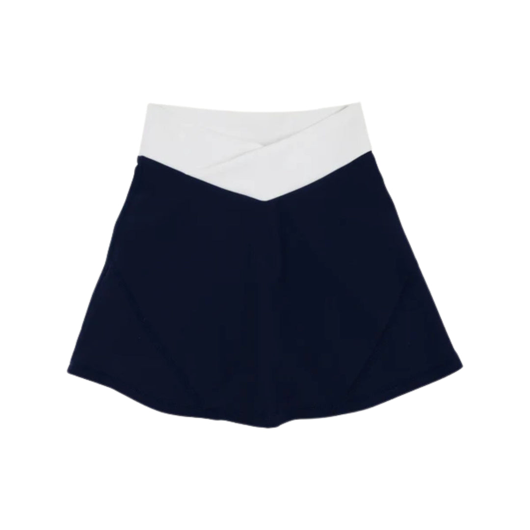 Prepletic™ Katey Cross Skort- Nantucket Navy Girl Skirt Beaufort Bonnet 