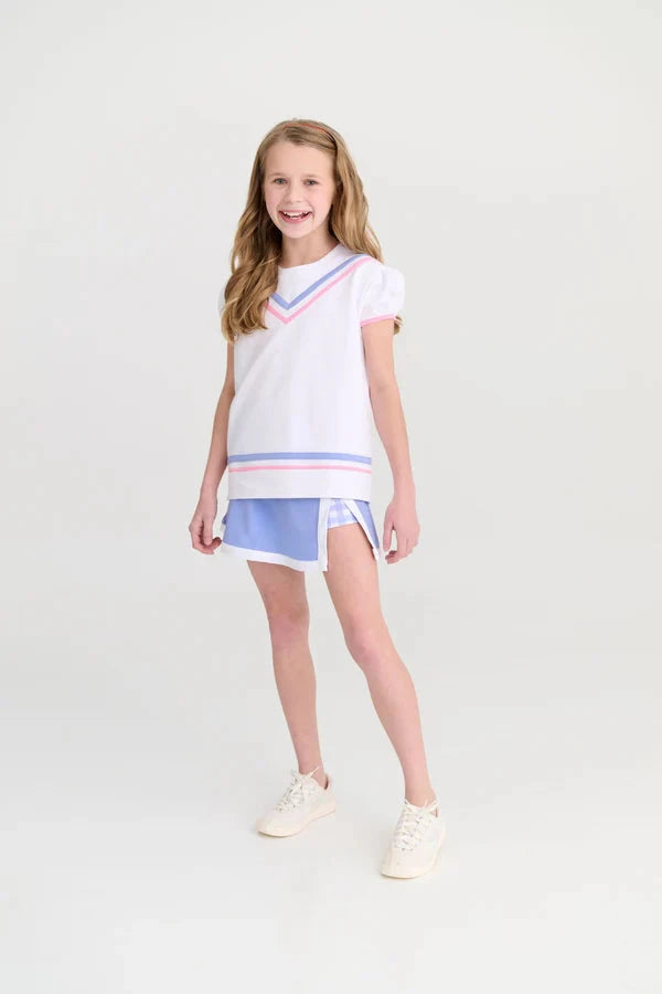 Prepletic™ Samantha Skort - Park City Periwinkle Girl Skirt Beaufort Bonnet 