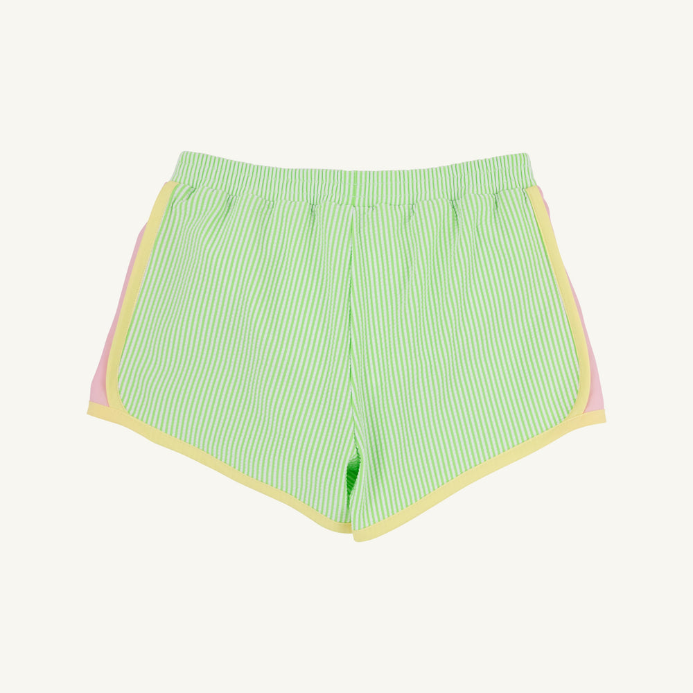 Prepletic™ Shimmy Shake Shorts - Lexington Lime Stripe Girl Shorts Beaufort Bonnet 