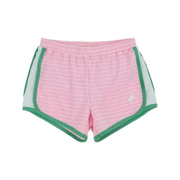 Prepletic™ Shimmy Shake Shorts - Pier Party Pink Stripe Girl Shorts Beaufort Bonnet 