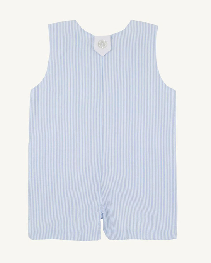 Prescott Pocket Jon Jon - Breakers Blue Seersucker Boy Jon Jon Beaufort Bonnet 