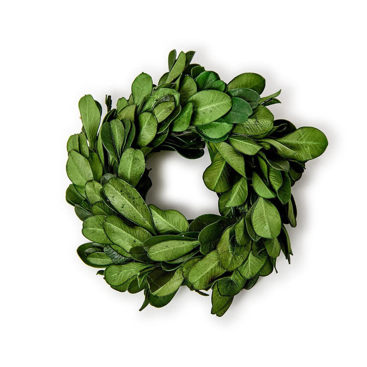 Preserved Boxwood Wreath Napkin Rings - Set of 4 Napkin Rings Two's Company 