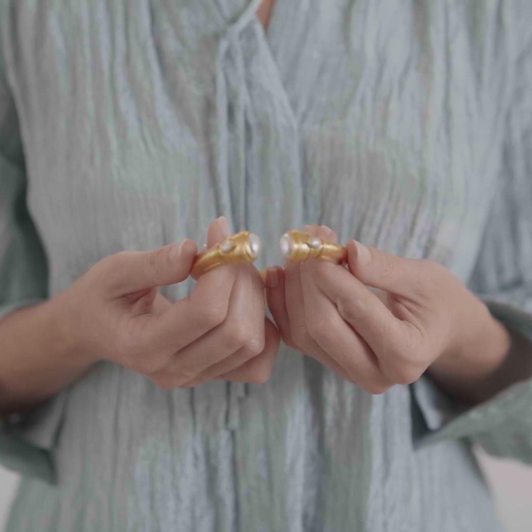 Cannes Demi Cuff - Pearl