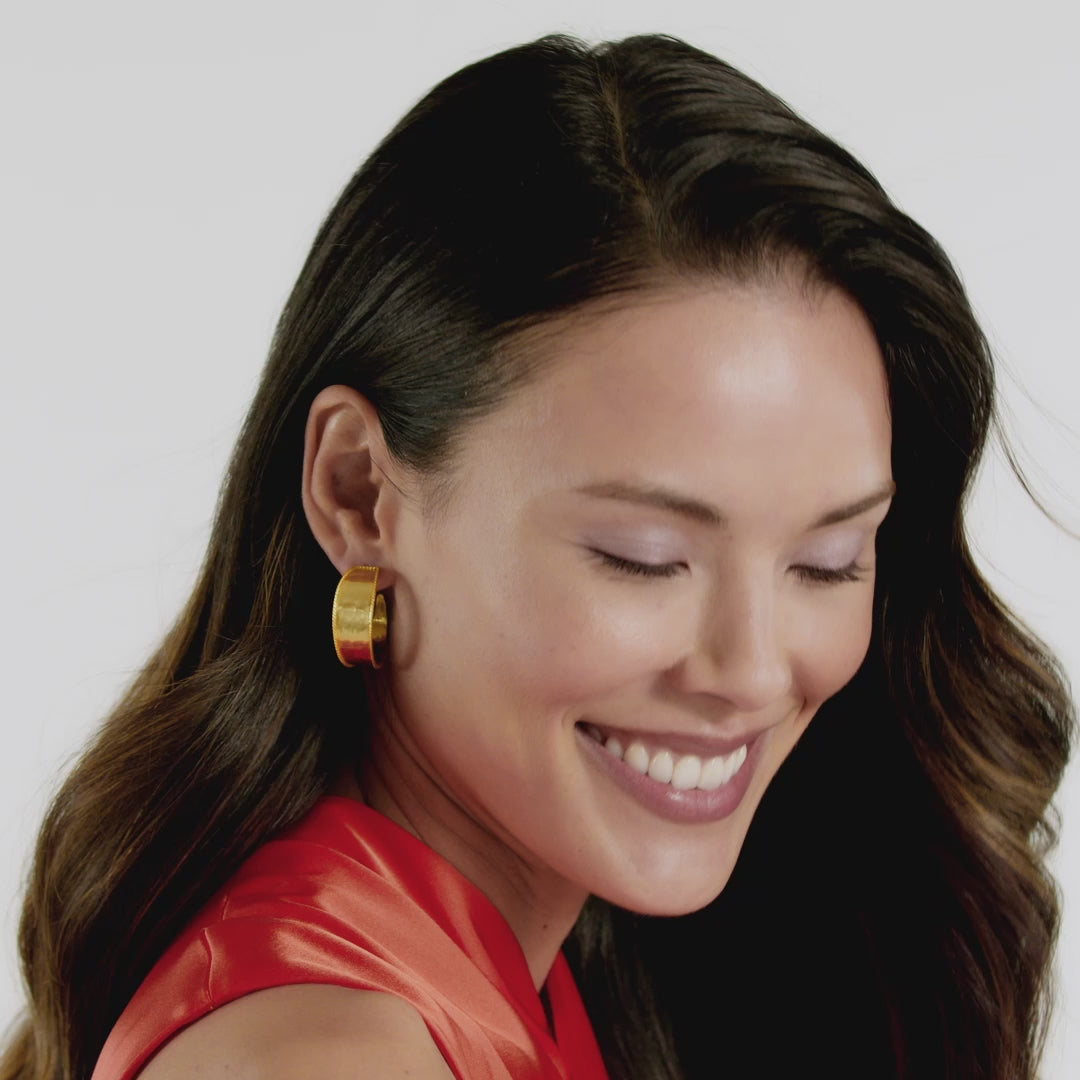 Savoy Hoop Earrings - Gold