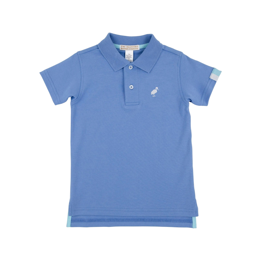 Prim and Proper Beach Polo - Barbados Blue Boy Shirt Beaufort Bonnet 
