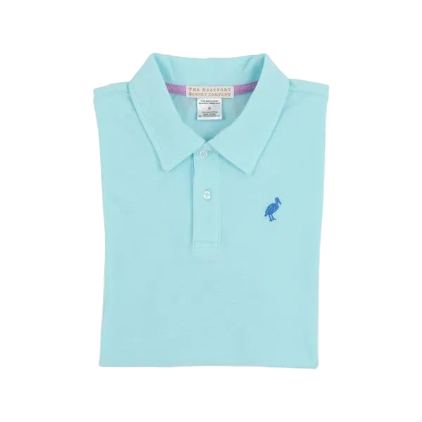 Prim and Proper Beach Polo -Edisto Egg Blue Boy Shirt Beaufort Bonnet 