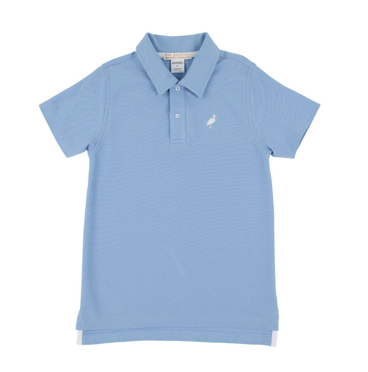 Prim and Proper Beach Polo - Sarasota Sky Boy Shirt Beaufort Bonnet 