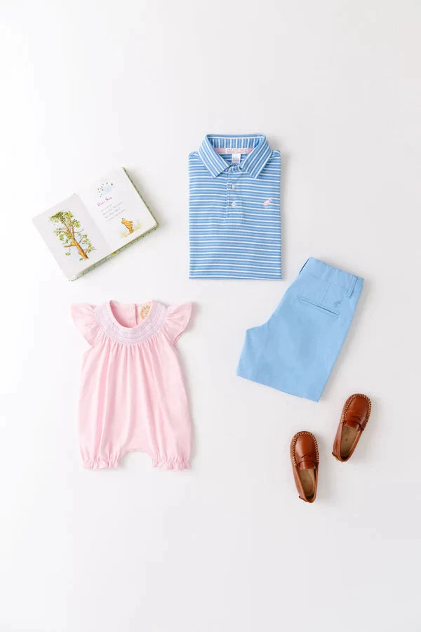 Prim and Proper Beach Polo - Sumner County Stripe Boy Shirt Beaufort Bonnet 