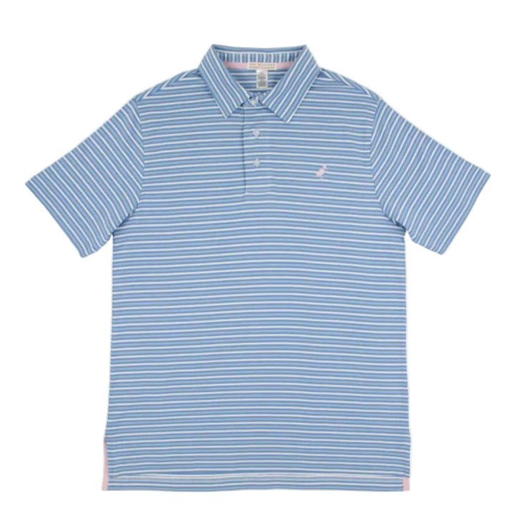 Prim and Proper Beach Polo - Sumner County Stripe Boy Shirt Beaufort Bonnet 