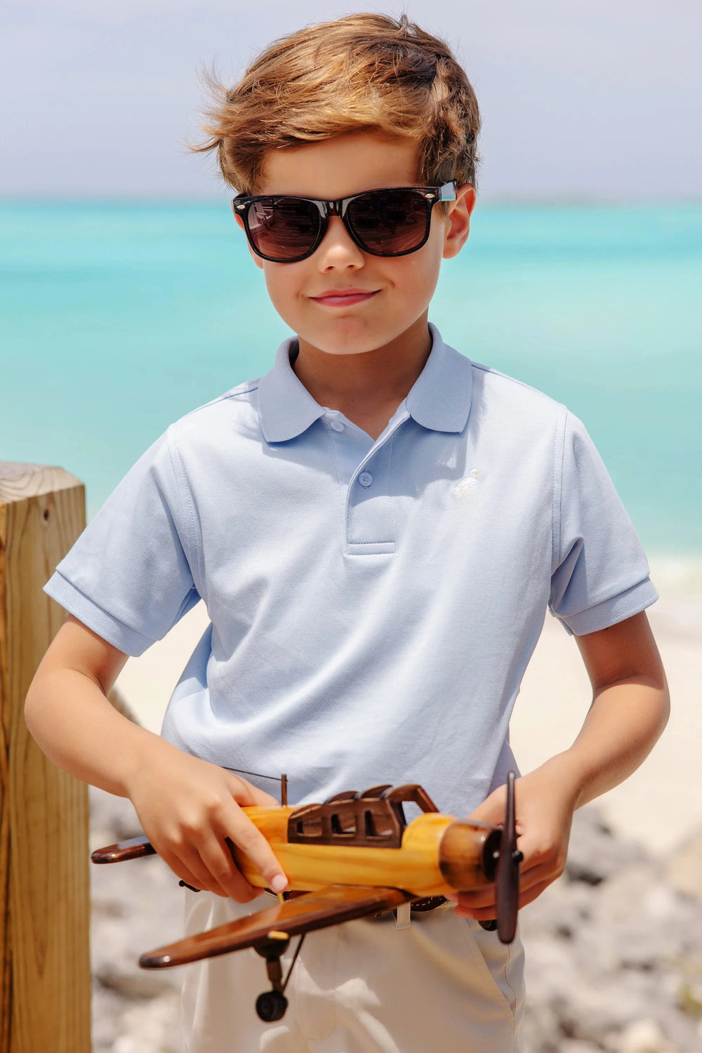 Prim and Proper Polo - Beale Street Blue Boy Shirt Beaufort Bonnet 