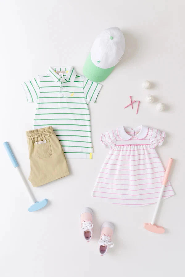 Prim and Proper Polo - Gibson Island Green Boy Shirt Beaufort Bonnet 