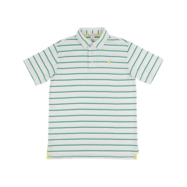Prim and Proper Polo - Gibson Island Green Boy Shirt Beaufort Bonnet 