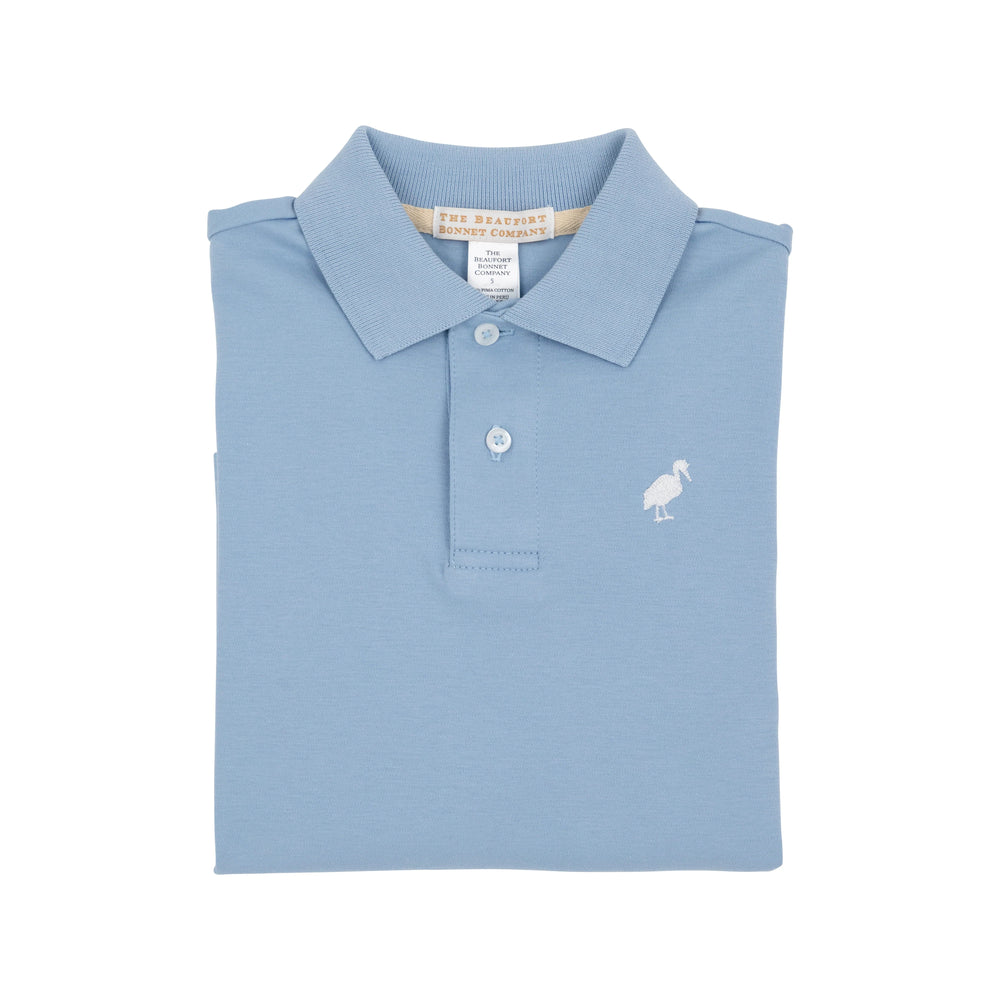 Prim and Proper Polo LS - Barrington Blue Boy Shirt Beaufort Bonnet 
