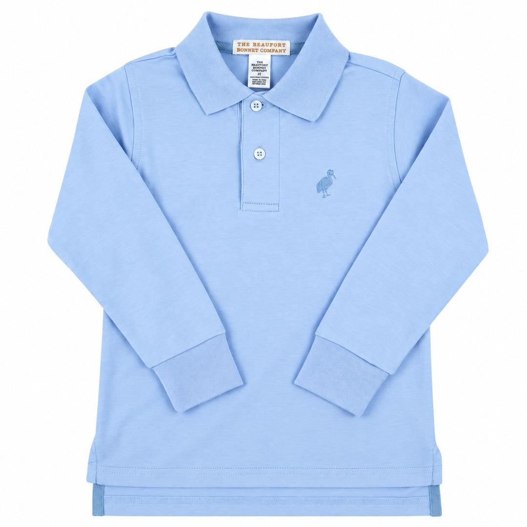 Prim and Proper Polo LS - Beale Street Blue Boy Shirt Beaufort Bonnet 